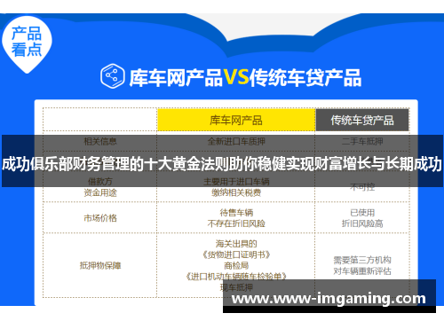 成功俱乐部财务管理的十大黄金法则助你稳健实现财富增长与长期成功